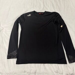 Puma Black Long Sleeve athletic top, sm-med